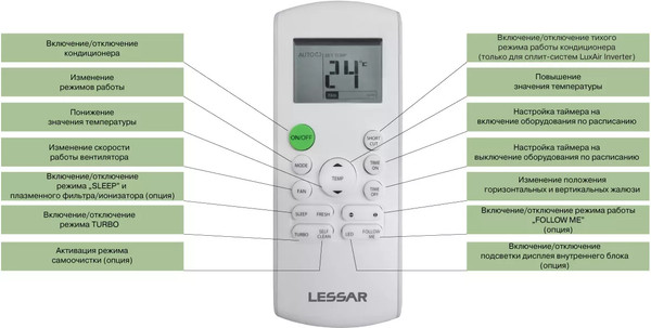 Изображение товара Сплит-система Lessar LS-HE09KRE2A/LU-HE09KRE2A