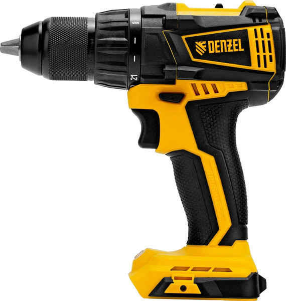 Изображение товара Аккумуляторная дрель-шуруповерт Denzel BLDL-IB-18-0 / 26122