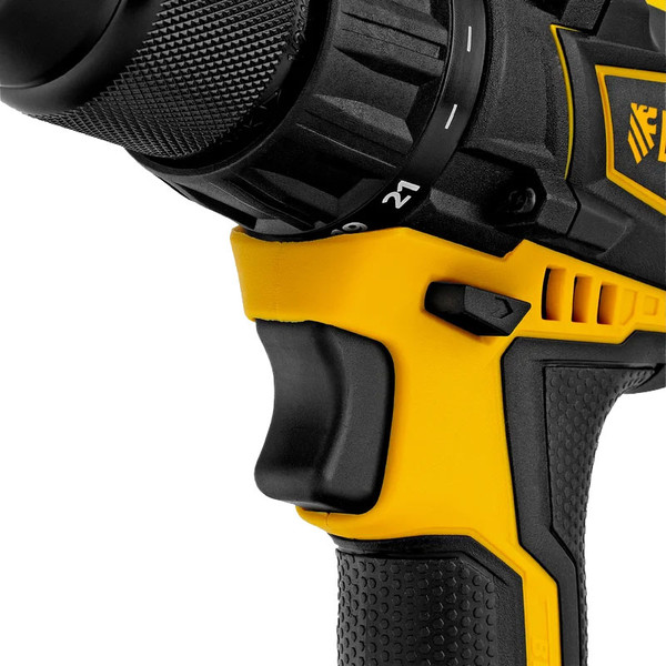 Изображение товара Аккумуляторная дрель-шуруповерт Denzel BLDL-IB-18-0 / 26122