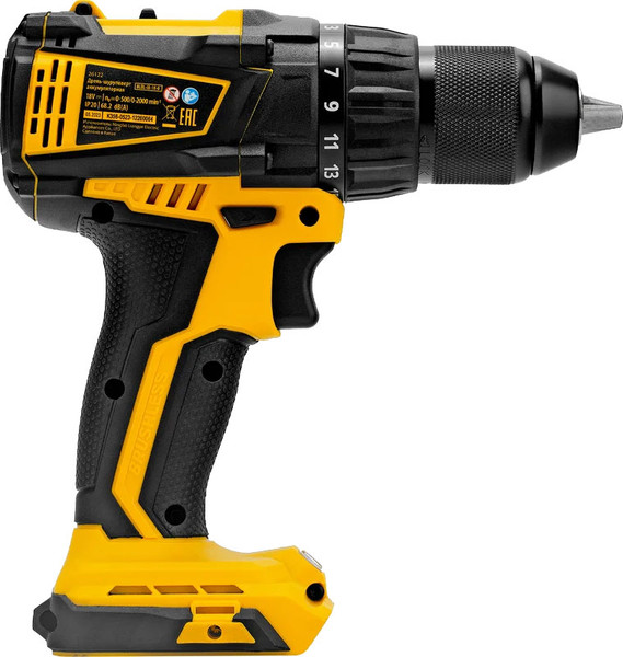 Изображение товара Аккумуляторная дрель-шуруповерт Denzel BLDL-IB-18-0 / 26122