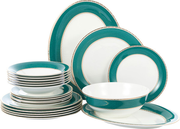 Изображение товара Набор тарелок Gipfel Moritz 43252 (21шт, бирюзовый)