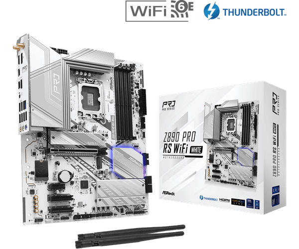 Изображение товара Материнская плата AsRock Z890 Pro RS WiFi White