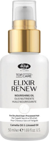 Изображение товара Масло для волос Lisap Top Care Elixir Renew Увлажняющее и восстанавливающее (50мл)