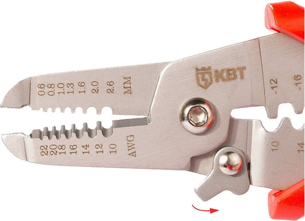 Изображение товара Инструмент для зачистки кабеля КВТ Профи WSS-01 / 102398