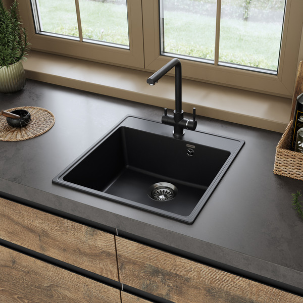 Изображение товара Мойка кухонная Maunfeld Perla 505 MFQS-505B (черный)