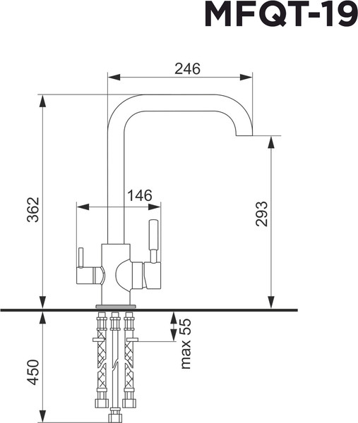 Изображение товара Смеситель Maunfeld MFQT-19B (черный)