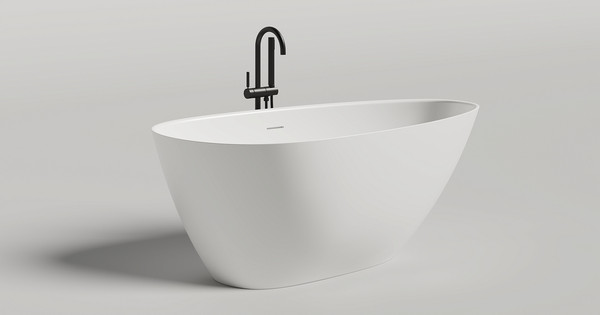 Изображение товара Ванна из искусственного камня Salini Paola 160x80 / 1015103G (S-Sense, белый глянцевый)