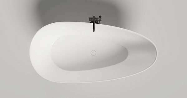 Изображение товара Ванна из искусственного камня Salini Paola 172x83 / 1015104G (S-Sense, белый глянцевый)