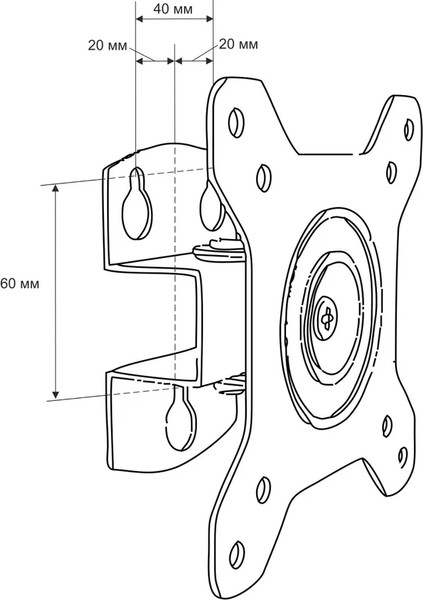 Изображение товара Кронштейн для телевизора Metaldesign MD 3306