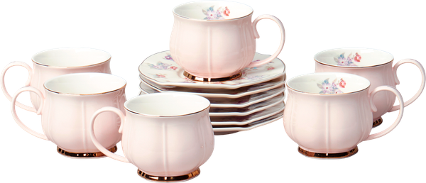 Изображение товара Набор для чая/кофе Lefard Времена года 42-566 (розовый)