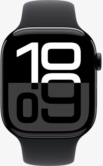 Изображение товара Умные часы Apple Watch Series 10 GPS 42mm / MWWF3 (черный, ремешок M/L)