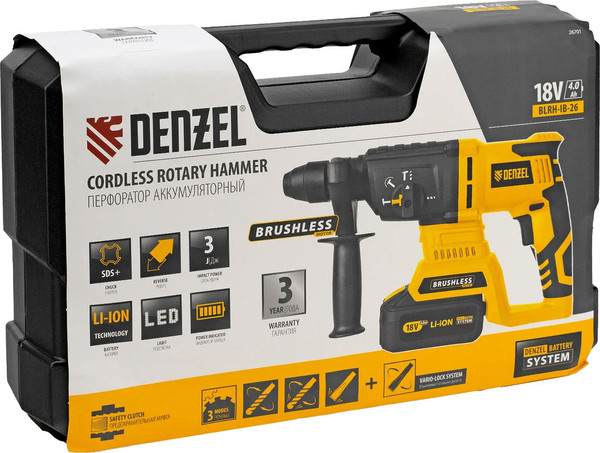 Изображение товара Перфоратор Denzel BLRH-IB-26 / 26701