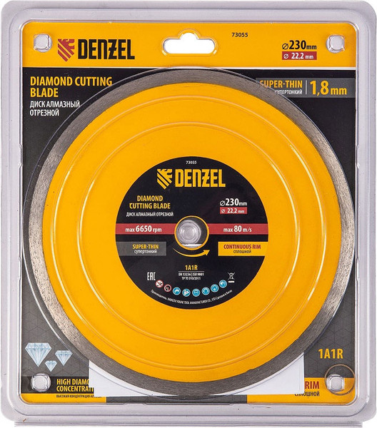 Изображение товара Отрезной диск алмазный Denzel 73055