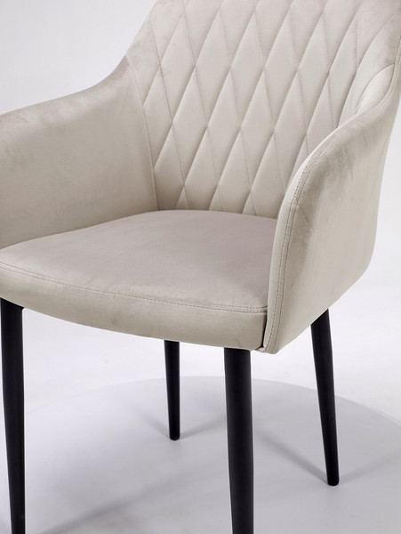 Изображение товара Стул Памир Марсель F06  (светло-бежевый/черная опора)