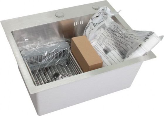 Изображение товара Мойка кухонная Wisent WS-35044/GER013 (с сифоном, дозатором и коландером)