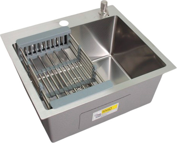 Изображение товара Мойка кухонная Wisent WS-35044D/GER013 (с сифоном, дозатором и коландером)