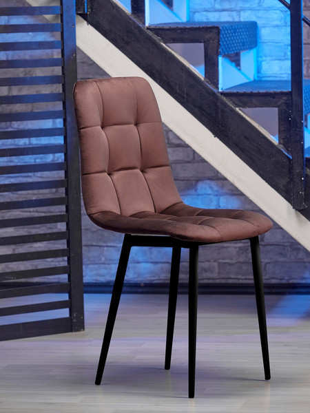 Изображение товара Стул Памир Саваж F62 (розовый/черная опора)