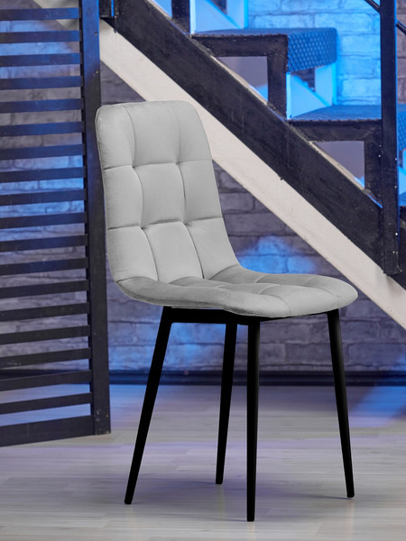 Изображение товара Стул Памир Саваж F80 (серый минт/черная опора)