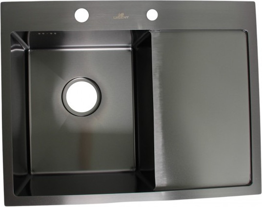 Изображение товара Мойка кухонная Wisent WS-36550B-L/GER013 (с сифоном, дозатором и коландером)