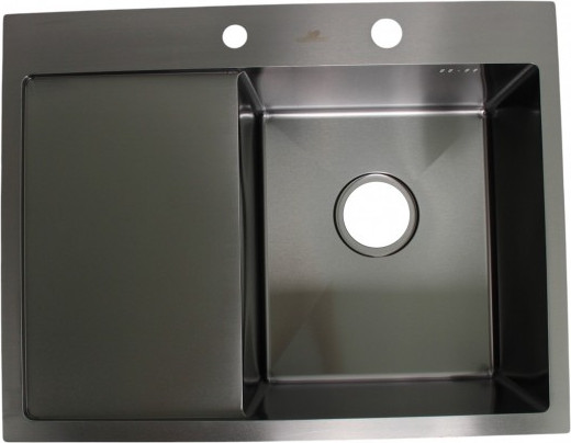 Изображение товара Мойка кухонная Wisent WS-36550B-R/GER013 (с сифоном, дозатором и коландером)