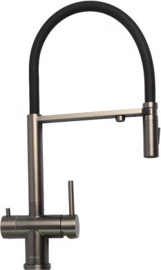 Изображение товара Смеситель Gerhans K14390D-2 (оружейная сталь)