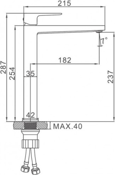 Изображение товара Смеситель Ledeme L1173G
