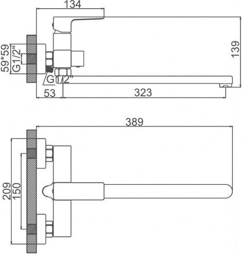 Изображение товара Смеситель Ledeme L2273B