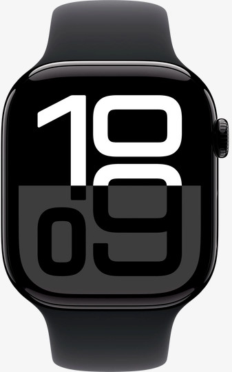 Изображение товара Умные часы Apple Watch Series 10 GPS 46mm / MWWP3 (черный, ремешок S/M)