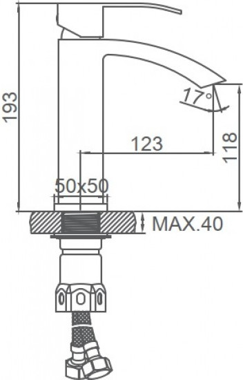 Изображение товара Смеситель Ledeme L71017B
