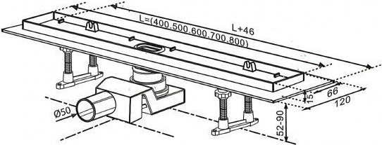 Изображение товара Трап для душа Tim Zst.1121.6002