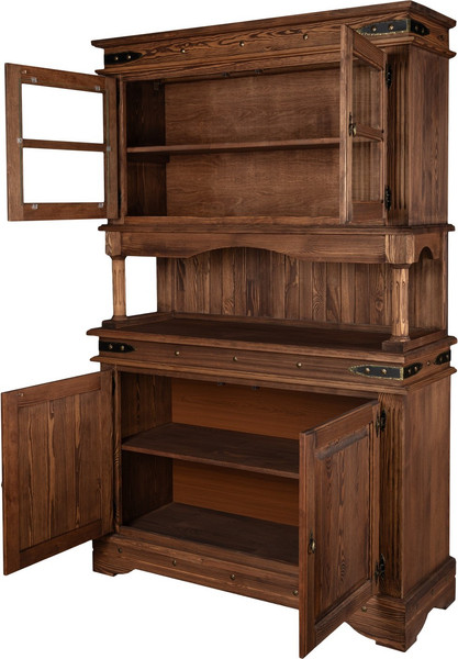 Изображение товара Шкаф с витриной ФанДОК Викинг 01 Ф-181.09 (орех)