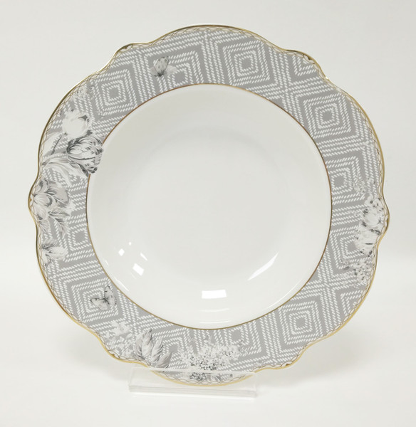 Изображение товара Набор столовой посуды Arya Nastolgia / 8680943246424 (белый/серый)