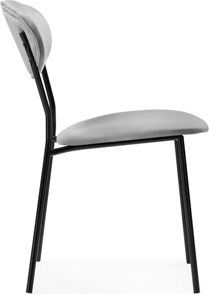 Изображение товара Стул Woodville Корсе (светло-серый/черный глянец)