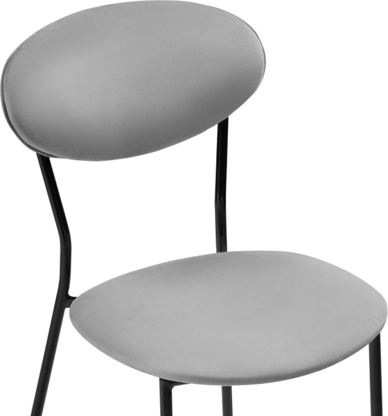 Изображение товара Стул Woodville Корсе (светло-серый/черный глянец)