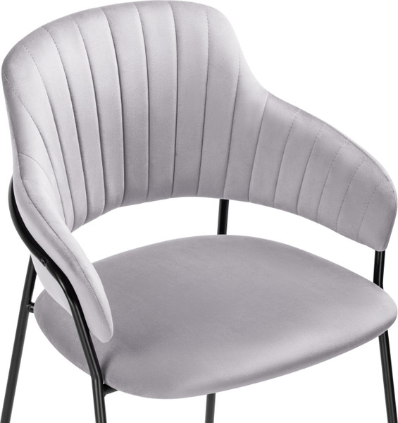 Изображение товара Стул Woodville Инклес (серый/черный глянец)