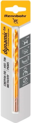Изображение товара Сверло Rennbohr 10.0х133мм Dinamic-TIN Р9М3 / 667100