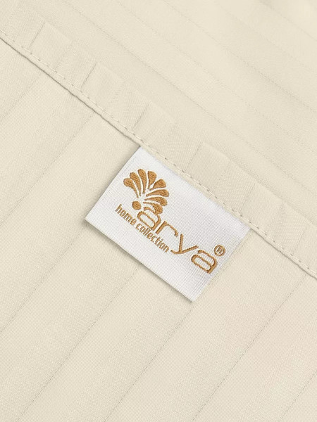 Изображение товара Комплект постельного белья Arya Vip Страйп Сатин 2сп (кремовый)