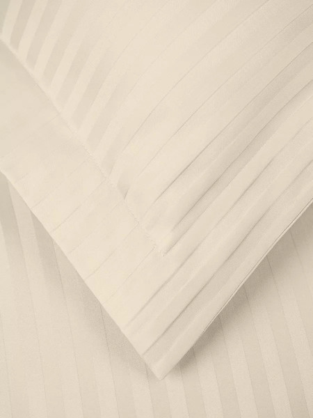 Изображение товара Комплект постельного белья Arya Vip Страйп Сатин сем (кремовый)