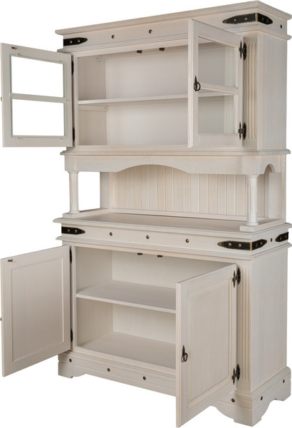 Изображение товара Шкаф с витриной ФанДОК Викинг 01 Ф-181.09 (белый воск)