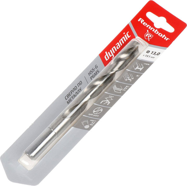 Изображение товара Сверло Rennbohr 13.0х151мм Dinamic P9M3 / 675130