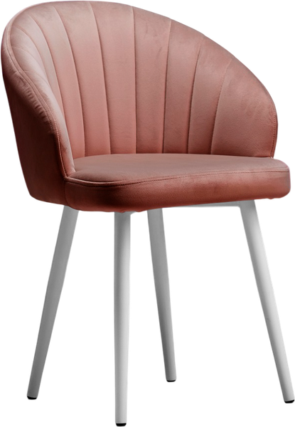 Изображение товара Стул Памир Зефир F62 (розовый/белая опора/поворотный)