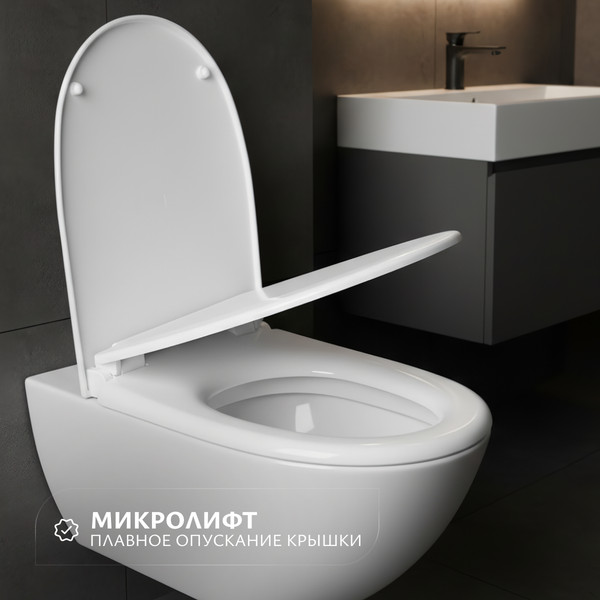 Изображение товара Сиденье для унитаза Saniteco SD 16m (с микролифтом)