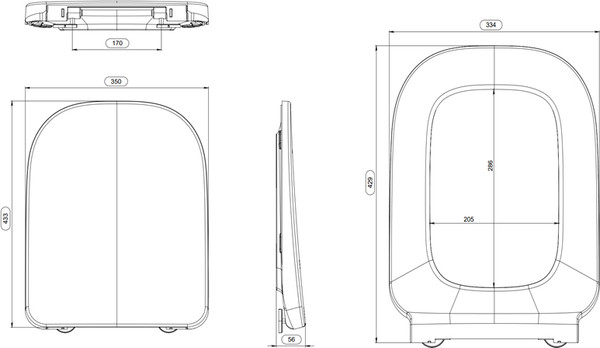 Изображение товара Сиденье для унитаза Saniteco SD 18ms (с микролифтом)