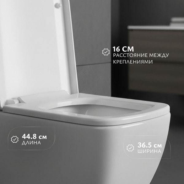 Изображение товара Сиденье для унитаза Saniteco SD 11m (с микролифтом)