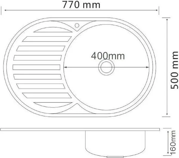 Изображение товара Мойка кухонная РМС MG6-7750OVR