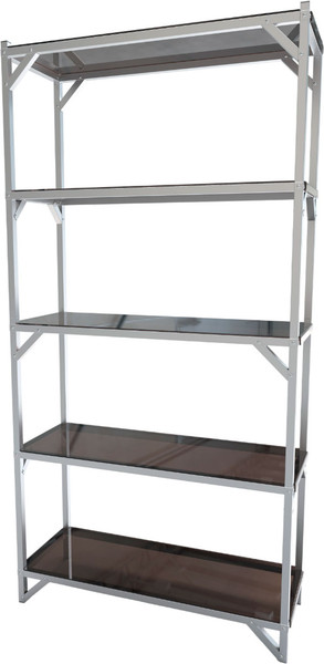 Изображение товара Стеллаж металлический ИМпласт С 5 полками из монолитный поликарбоната / 18270 (2м)