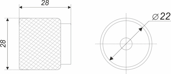 Изображение товара Ручка для мебели Boyard Roll RC288BL.4