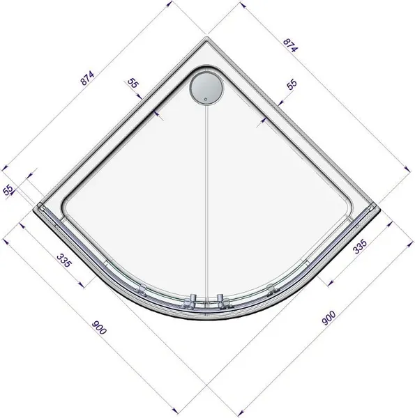 Изображение товара Душевой поддон Radomir Смарт 1-11-0-0-0-332