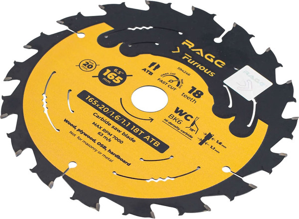 Изображение товара Пильный диск Vira Rage Furious Fast cut 165мм / 594246