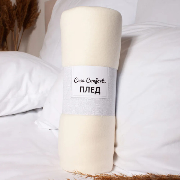 Изображение товара Плед Casa Conforte London Basic 150x200 / 6155342 (бежевый)